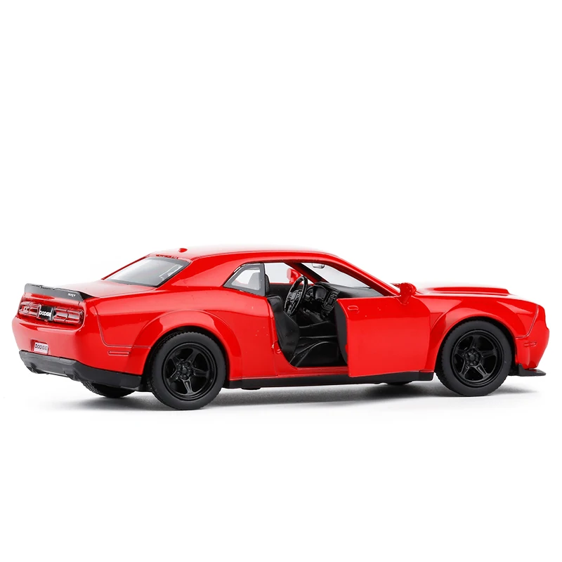 1/36 масштаб Dodge Challenger SRT игрушка демон отлитый под давлением модель с тяговым