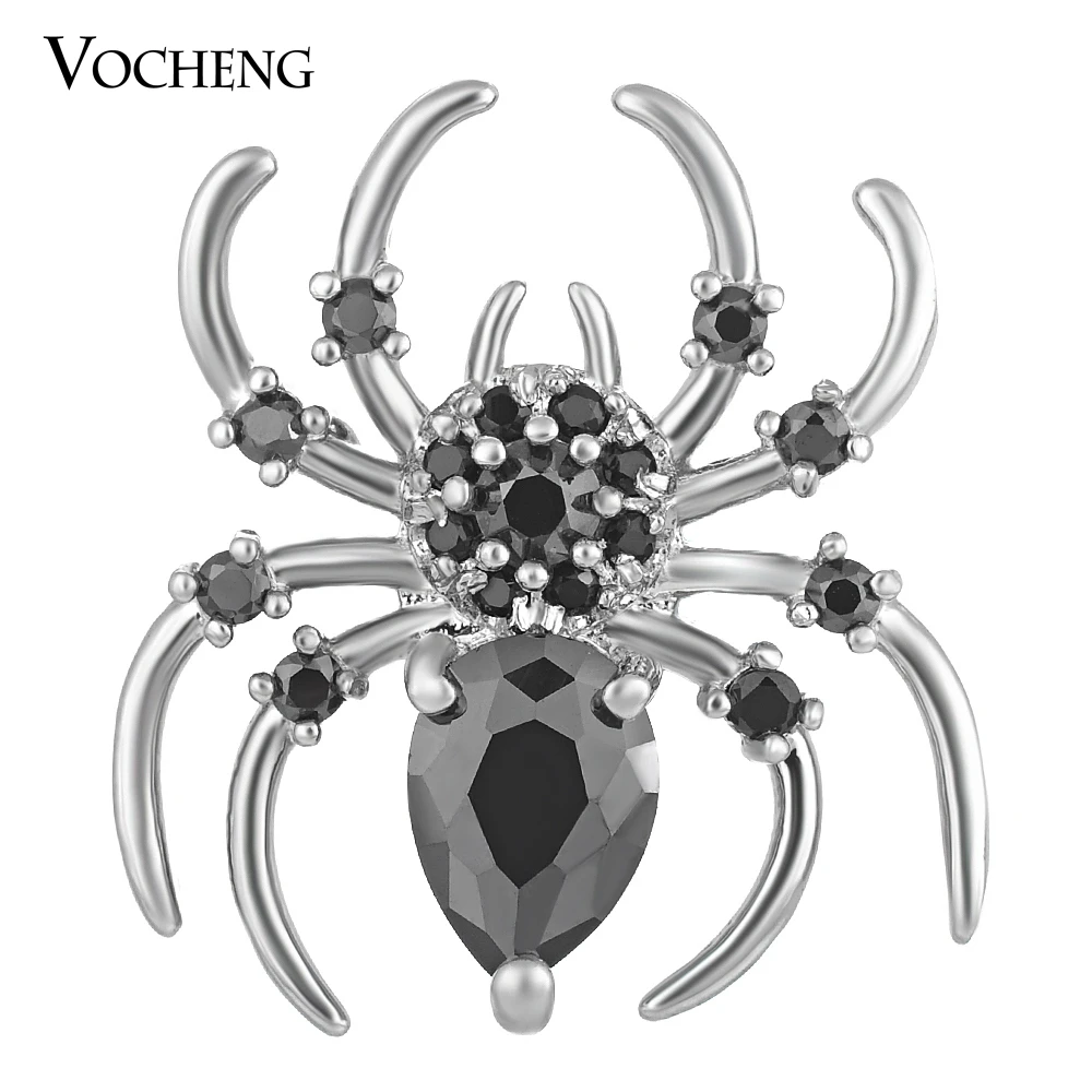 

Spider CZ Stone Vocheng Snap Charms 4 Colors 18mm Copper Material Animal Charms Vn-1413