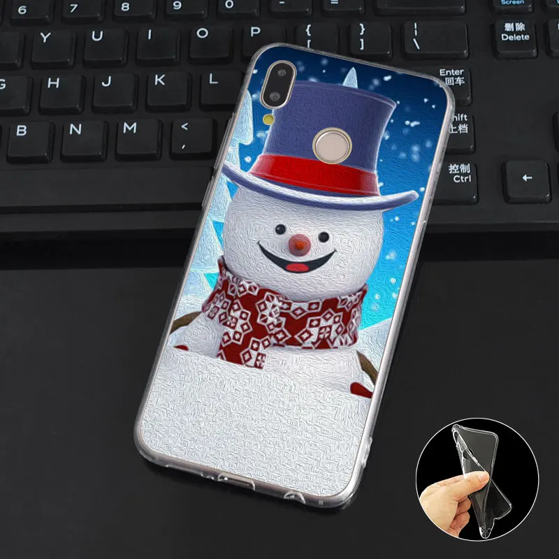 DREAMFOX M306 зимний Снеговик Снег Мягкий ТПУ силиконовый чехол для huawei Honor 6A 6C 6X 7C 7X8 Lite
