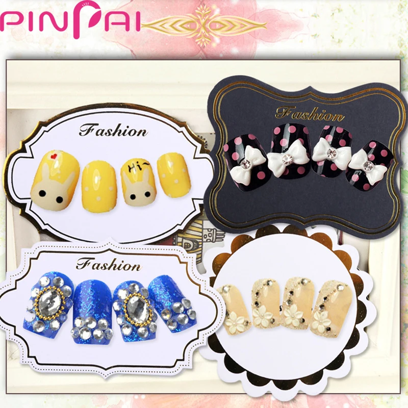 Nail Art Дисплей доска Типсы работы показаны карты 10 шт./пакет японский Стиль ногти