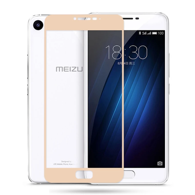 Для Meizu U20 U10 полное покрытие закаленное Стекло 2.5D с уровнем твердости 9 H Экран