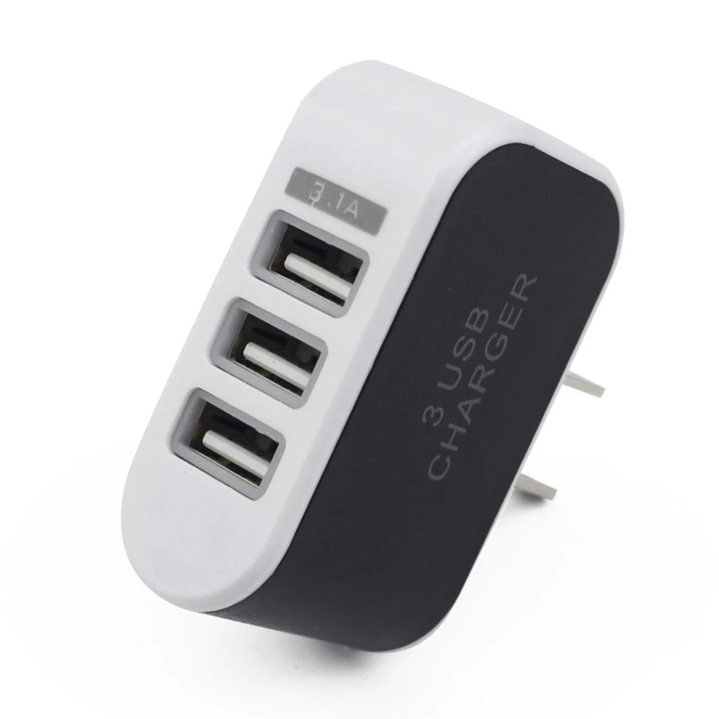 Настенное зарядное устройство EU/US с 3 портами USB зарядное устройство для путешествий AC зарядное устройство s адаптер для iPhone для Xiaomi для samsung