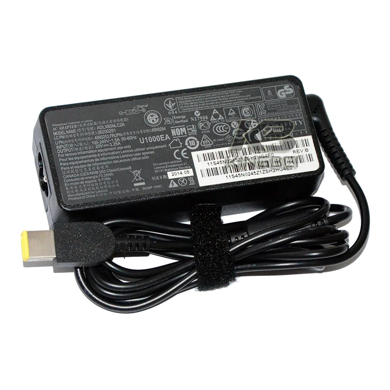 Ноутбук AC DC адаптер зарядное устройство 65 Вт для LENOVO G50 80 80E5 0B47483 hinkPad X1 Helix S3 S5 серии