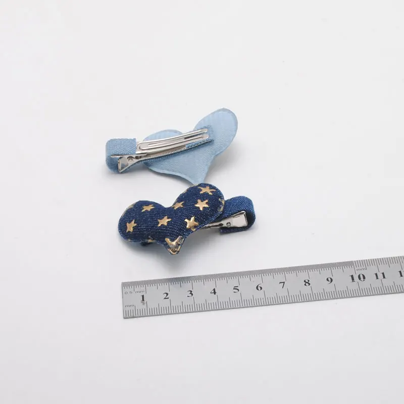 

2 Pieces/lot Heart Style Star Print Girls Hair Accessories Korean Design Star Hair Clips High Quanlity Hairpins Hair Barrettes