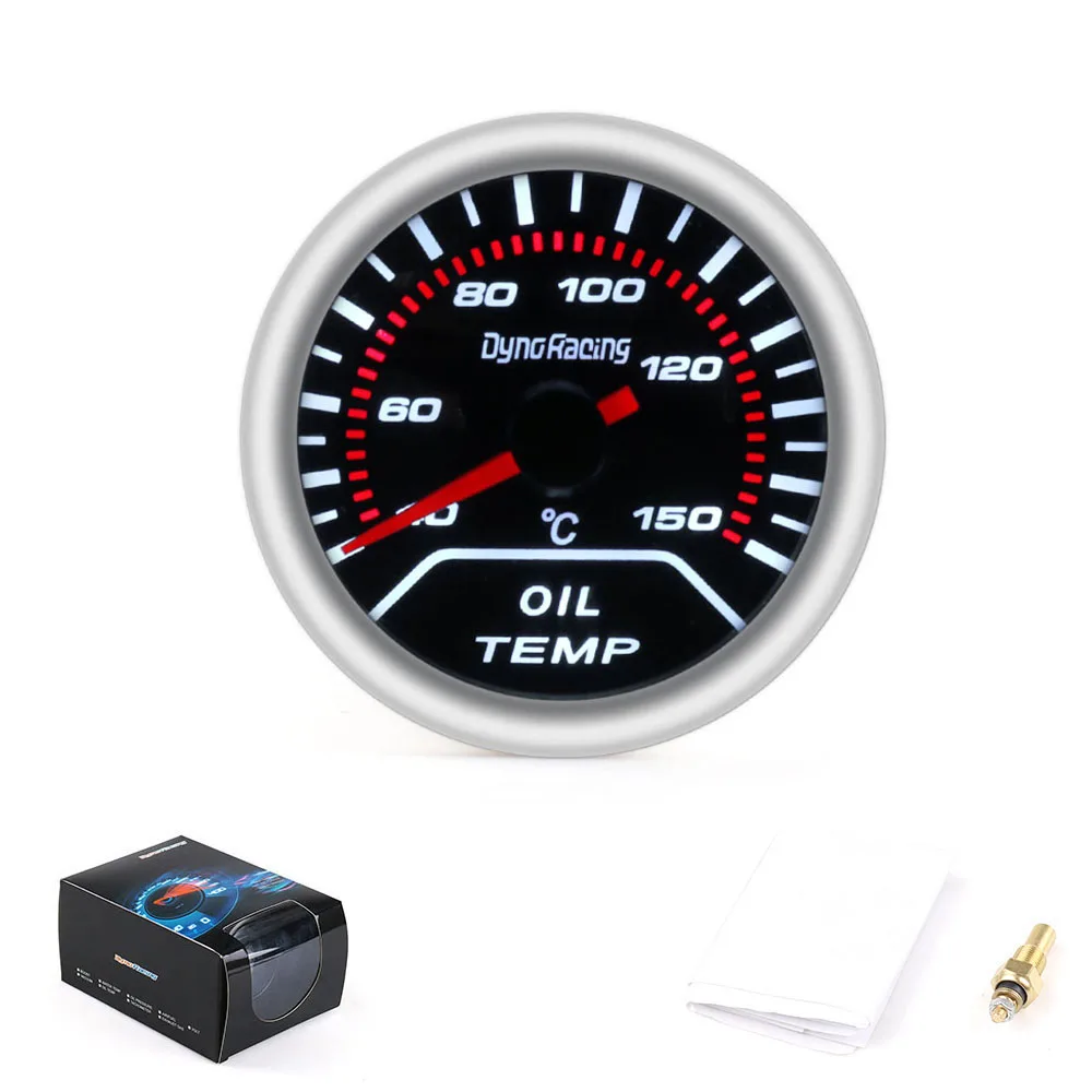 Dynoracing, 2 дюйма, 52 мм, дымовая линза, автомобильная указка, датчик температуры масла 40-150 градусов Цельсия, измеритель температуры масла, автомобильный измеритель