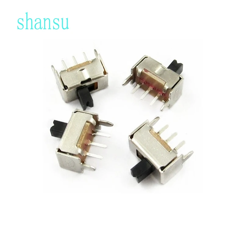 SS 12D07 тумблер 1P2T Band 2 3Pin с стентами SS12D07 ручка высокая = 3 мм/5 мм|Выключатели| |