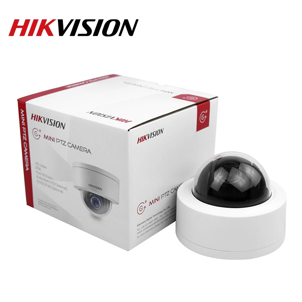 

Hikvision Original PTZ Cam DS-2DE3304W-DE 3MP IP Network Mini Dome Camera 4X Optical Zoom 2-way Audio Support Ezviz Remote View