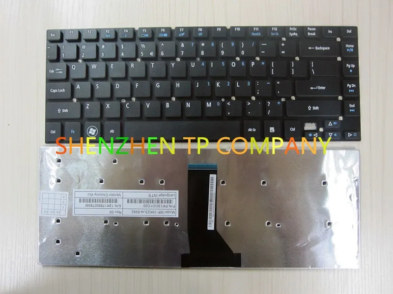 Для Acer Aspire V3 431 471 471G 472 472G 472P 472PG US с черной клавиатурой без рамки бесплатная