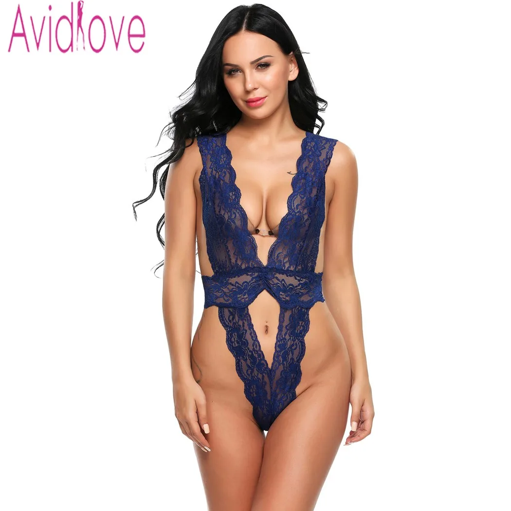 Женское нижнее белье Avidlove кружевная Пижама с глубоким треугольным вырезом и