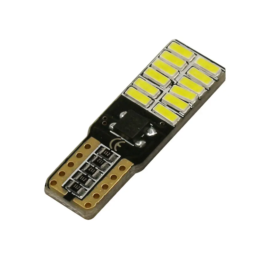 Автомобильные светодиодные лампы T10 W5W 194 168 24 светодиода 4014 SMD для габаритных