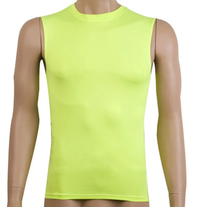 2017 Новый Мужской Быстросохнущий Спортивный облегающий жилет без рукавов для