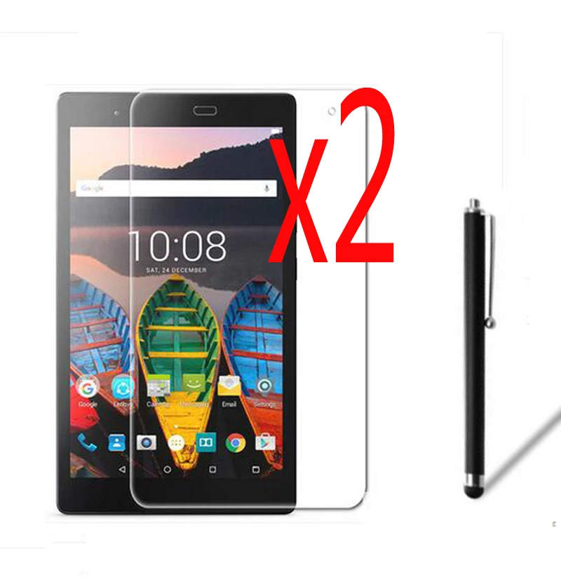 3в1 2x прозрачная защитная пленка для ЖК экрана + 1x Стилус Lenovo Tab 3 8 Plus P8 TB 8703F 8703N