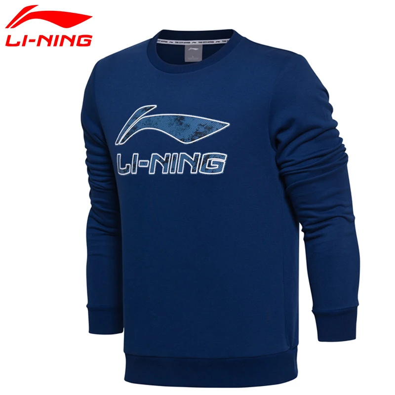 Li Ning Мужской трикотажный топ свитера 15% хлопок 85% полиэстер куртка комфортная