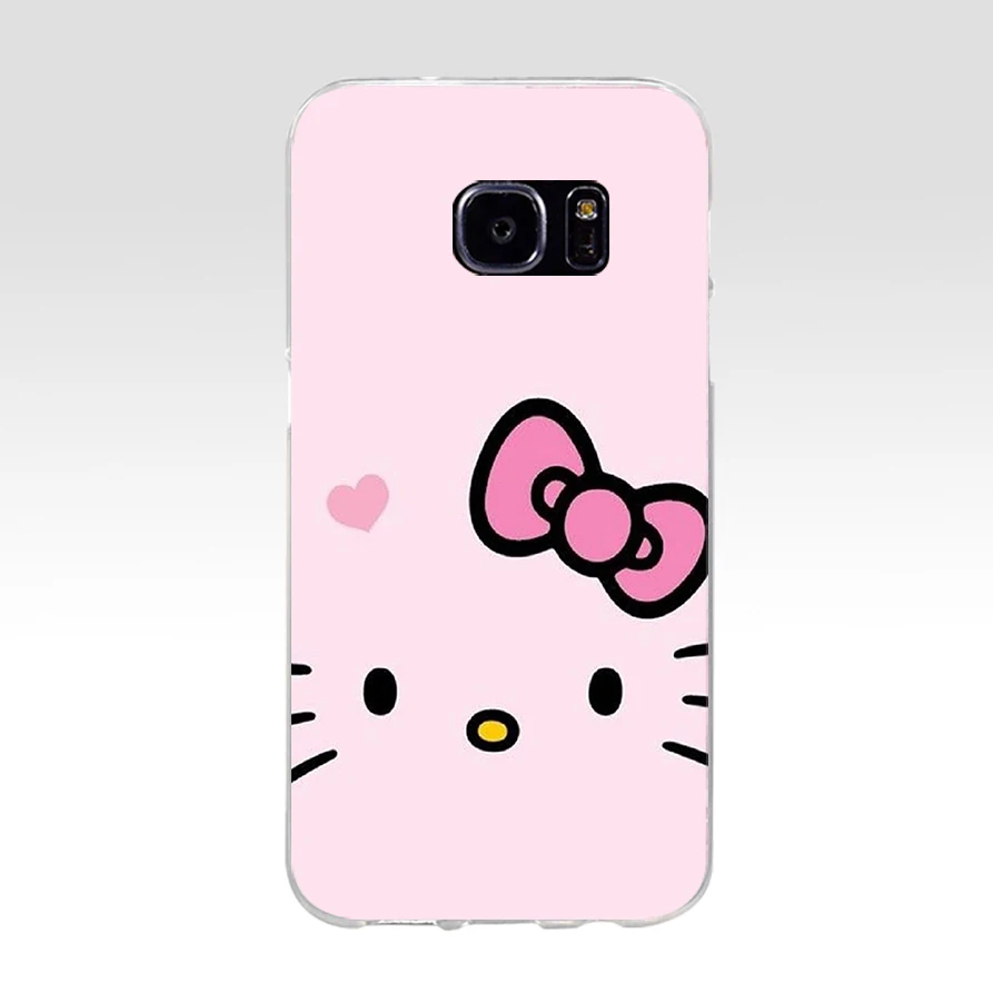 7 76A Модный мягкий силиконовый чехол hello kitty из ТПУ для samsung Galaxy s6 s6 s7 edge s8 s9 plus чехол - Цвет: 7