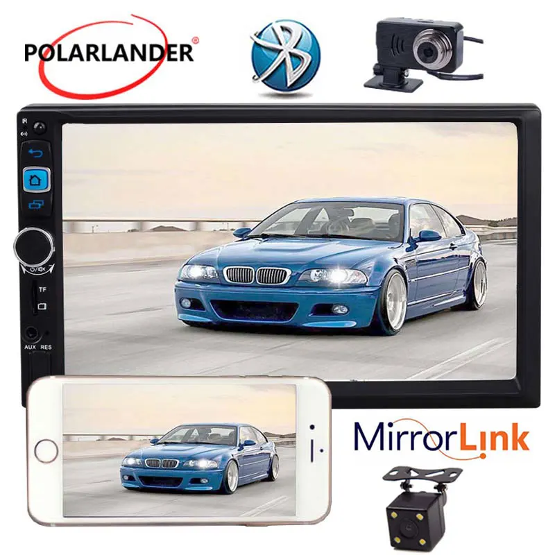 Автомобильный MP5 плеер Android 5.1.1 система 7 'ƈDIN Зеркало Ссылка с DVR + камера