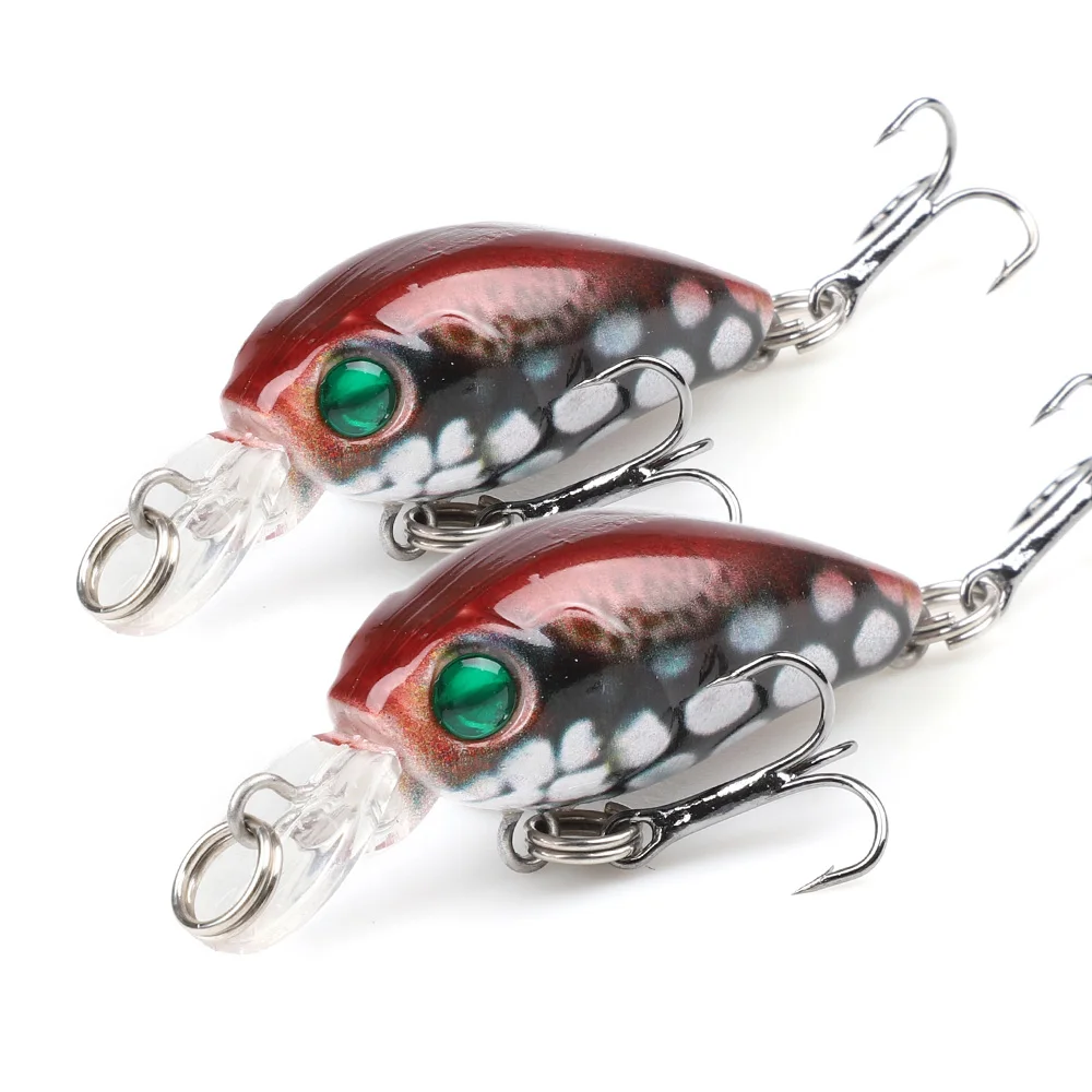 Model 6 DONQL 2pcs/lot Painted Crankbaits Minnow Fishing Lures 4.7cm 4g Wobblers For Trolling Artificial Hard Swim Bait Fishing Tackle - Цвет: Model 6