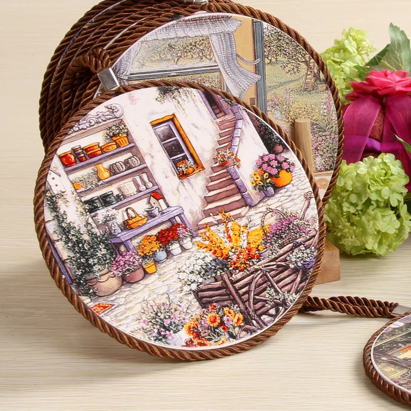 Керамическая прокладка с пробковой задней чашкой 1 шт. нескользящая круглая