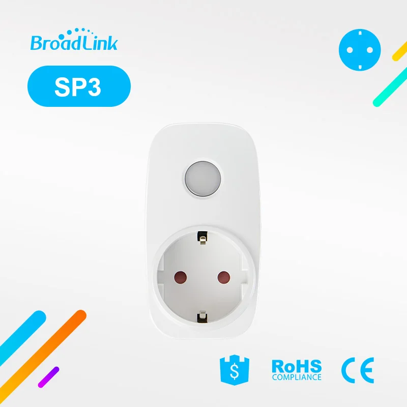 Broadlink SP3 ЕС/США мини ночник Wifi розетка смарт пульт дистанционного управления для