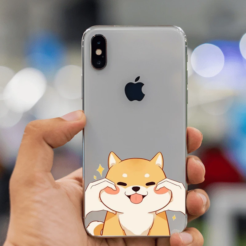 Cute Welsh Corgi Pembroke Shiba Inu Animal Dog The cat Soft Silicon TPU Case Cover For iphone XS MAX 8 8Plus 6 6S Plus 5 5S SE | Мобильные