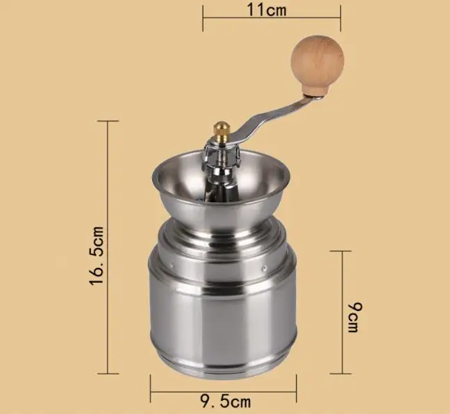 

Stainless Steel Hand Manual Coffee Grinder Bean Pepper Spice Nuts Grinding Mill Hand Italian Coffee Grinders Machine