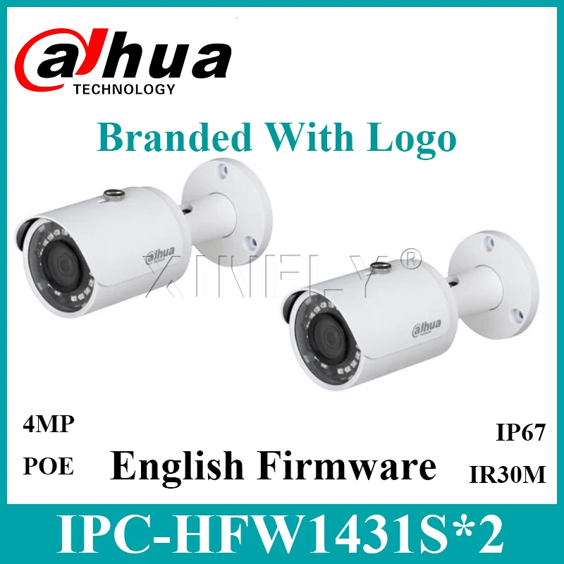 1/2 шт./лот Dahua IPC-HFW1431S 4MP WDR IR мини-бюллет камера обновляемая замена IPC-HFW1420S IPC-HFW1320S-W с логотипом.