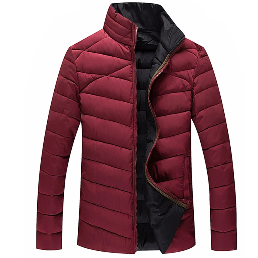 Мужская куртка и пальто большого размера Зимняя парка синего красного черного