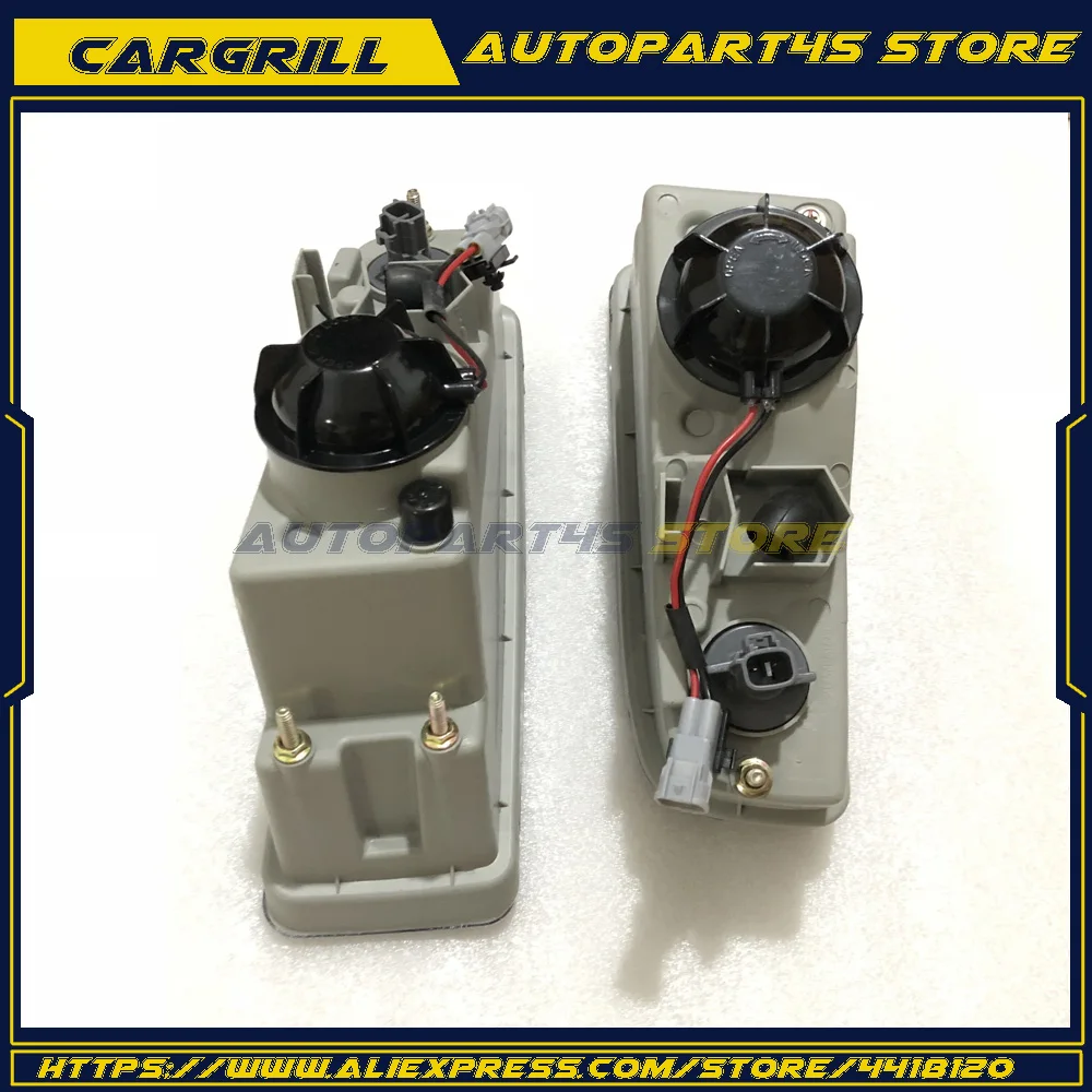 

For Lexus LX470 1998-2002 2pcs Front Bumper ABS Trim Cover Fog Light Lamp