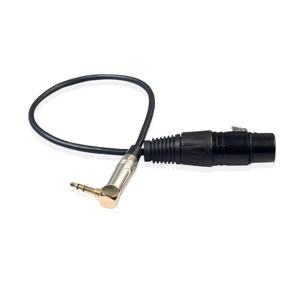 Новый металлический коннектор XLR 3Pin мама к 3 5 мм 1/8 &quotTRS папа аудио адаптер кабель 0