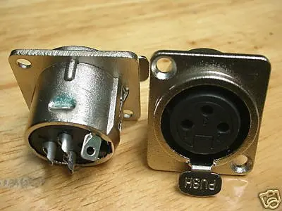 XLR 3 Pin Женская фотовспышка 10 шт.|connector socket|connector femaleconnectors xlr |