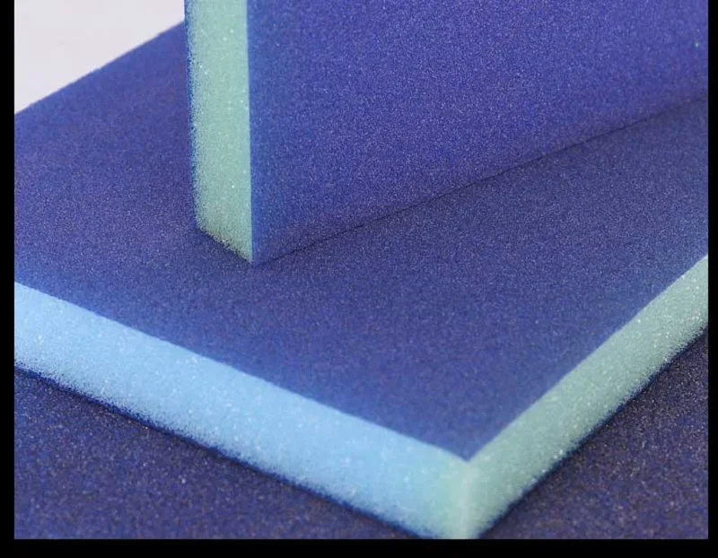 Новинка 10 шт. сухая и влажная синяя абразивная губка двойная полировальная блок