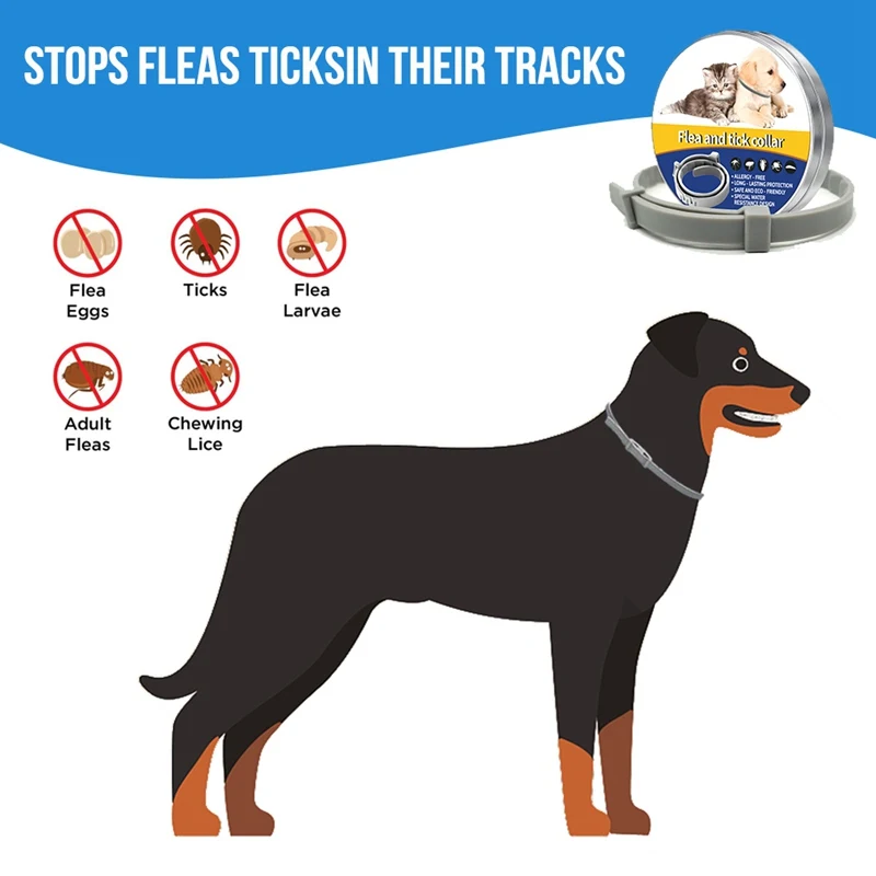 Mosquitoes Repellent Collar Dog Insect Control For Pet Dogs Cats Anti Flea Ticks Lice Prevents | Дом и сад