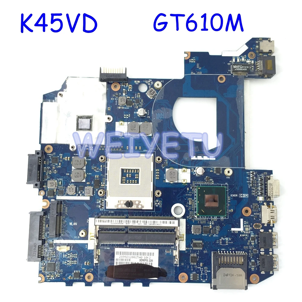 Материнская плата K45VD GT610M/2G QCL40 материнская для ASUS K45V A45V A85V P45VJ K45VM K45VJ K45VS основная