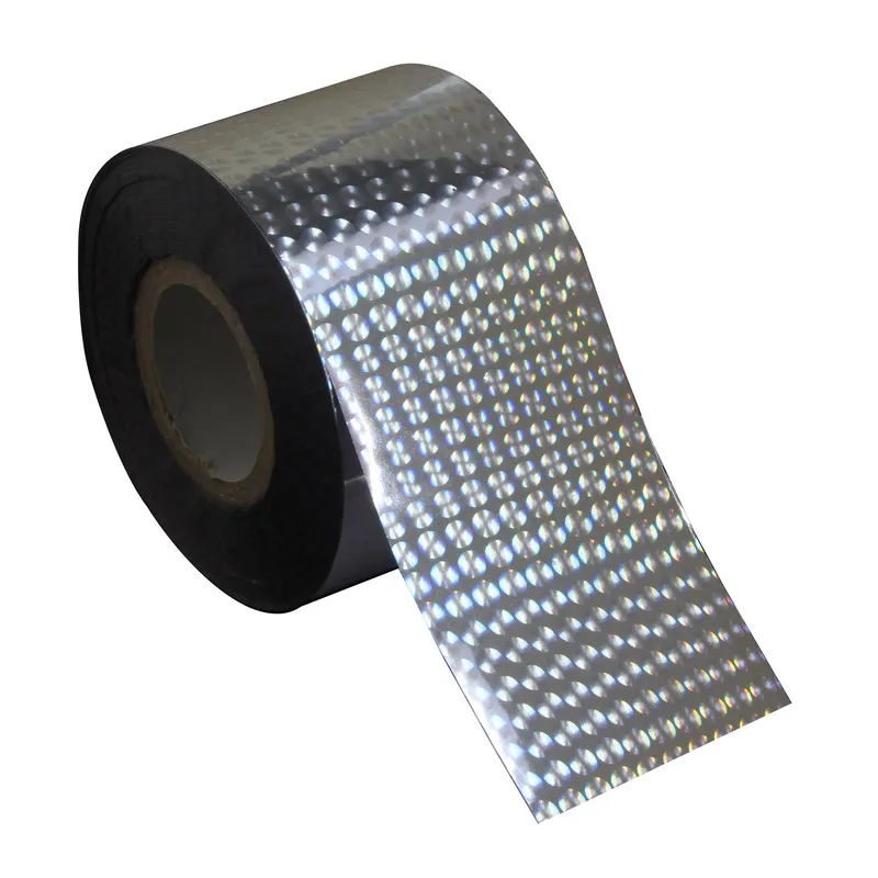 120 м * 4 см Голографическая фольга для ногтей черный фон лазерное украшение