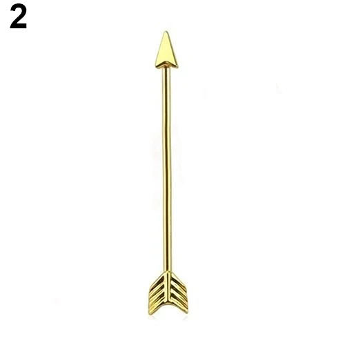 Мужские и женские серьги для пирсинга Bluelans штанги в форме стрелы ювелирные