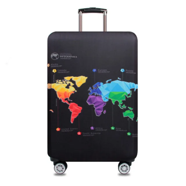 Luggage cover B QIAQU дорожный костюм чехол защитный чехол на чемодан чехол Эластичный Чемодан пылезащитный чехол для 18 ''-32'' чехол для костюма аксессуары для путешествий - Цвет: Luggage cover B