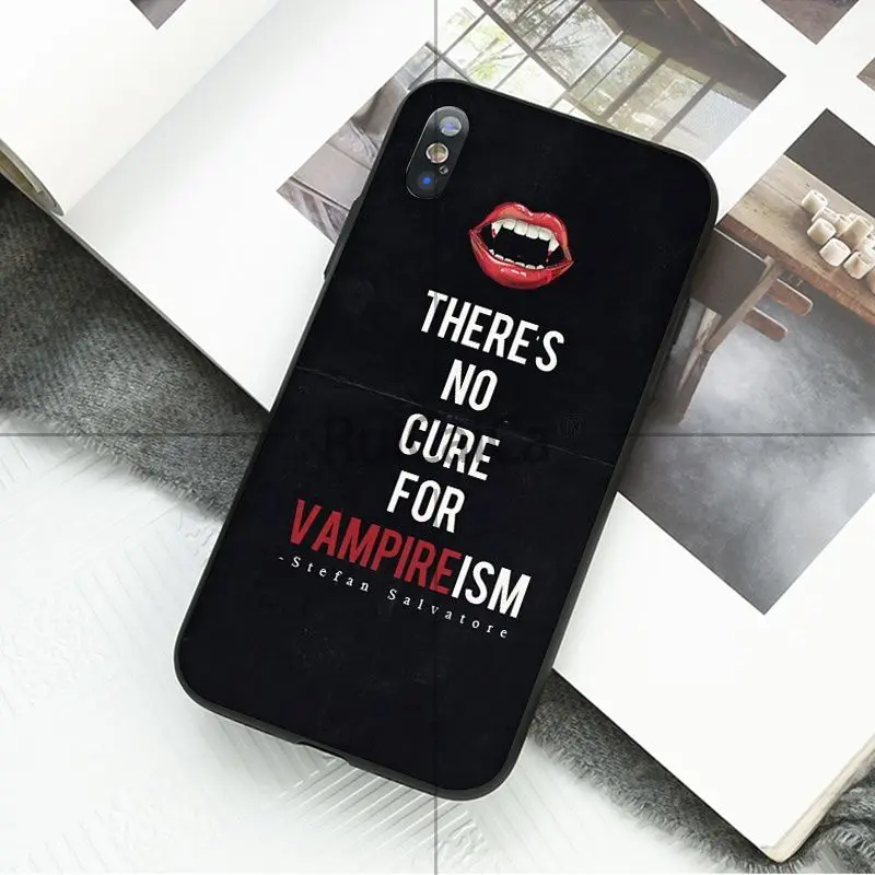 Чехол из ТПУ для телефона Ruicaica The Vampire Diaries Stefan Damon черный чехол Apple iPhone 8 7 6 6S Plus X XS MAX