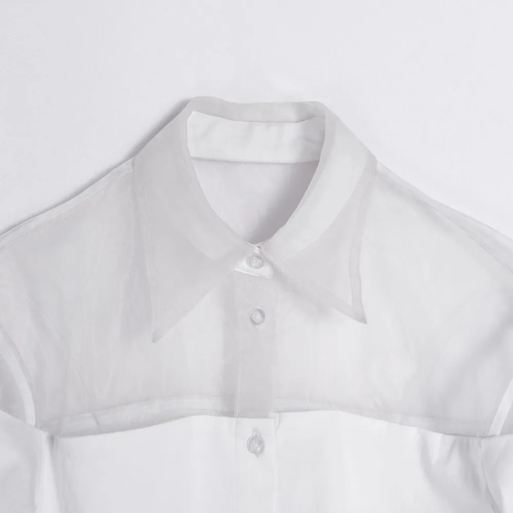 

Women Blouses 2019 Fashion Long Sleeve Turn Down Collar Office Shirt White Sexy off-shoulder Women Tops And Blouses XZ298