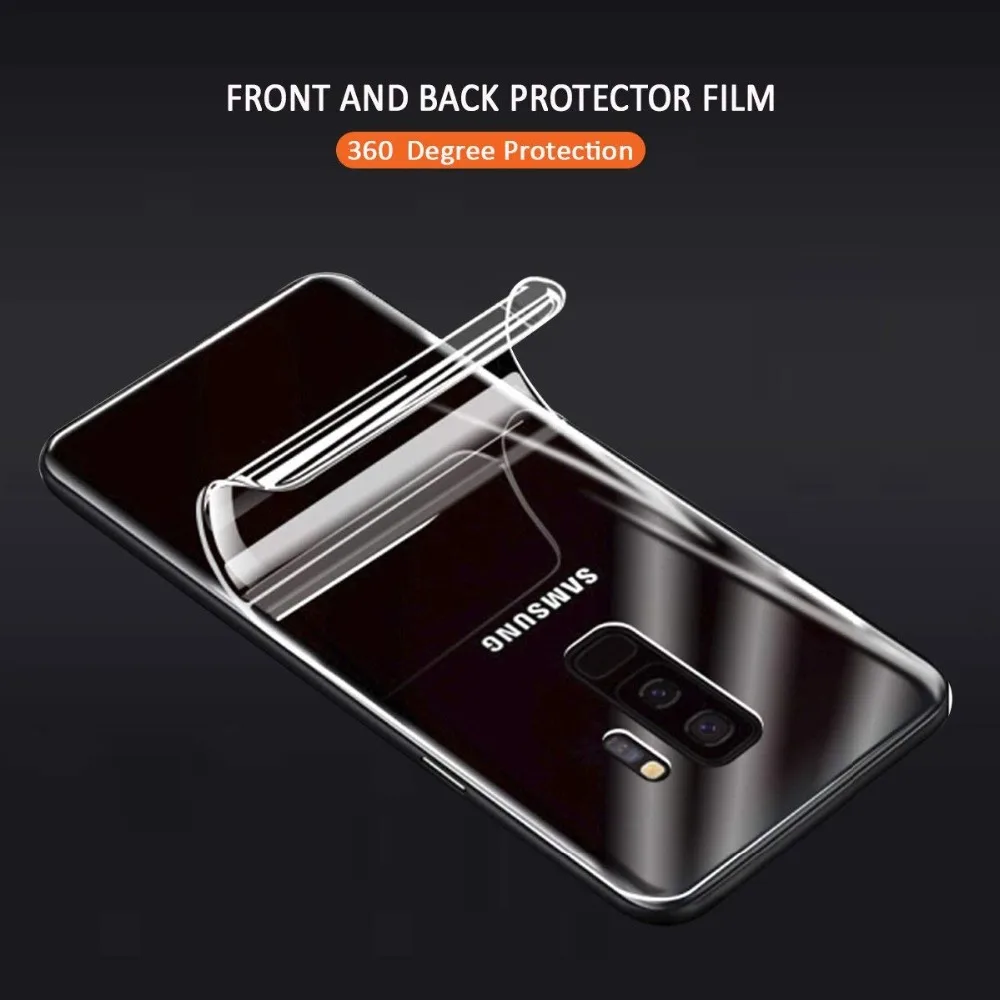 Гидрогелевая пленка для переднего и заднего экрана S8Plus Samsung Galaxy Note 9 S8 S9 Plus S7 S6edge