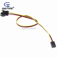 10pcs 3pin female to male extension wire adapter power cable for pc case fan cpu 30cm