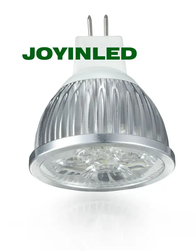 Бесплатная доставка DC12V Светодиодный точечный светильник 4 Вт GU5.3 MR16 теплая белая