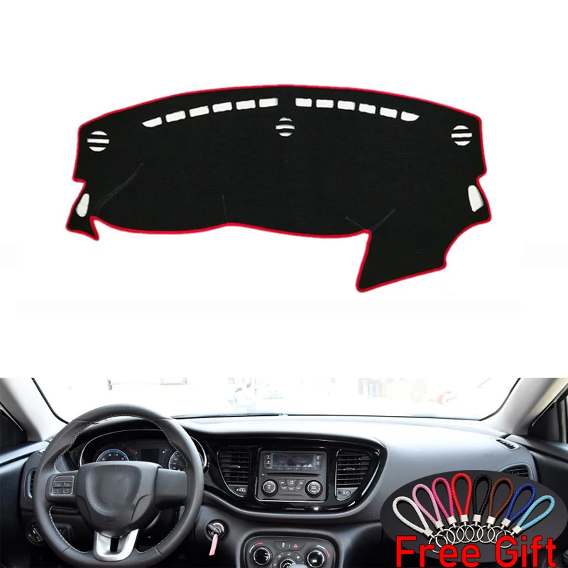Left Hand Drive Car Для Фиат виаджио Ottimo 2012- автомобильный Стайлинг Нескользящая нижняя часть корпуса Dashmat Dash коврик солнцезащитный тент приборная панель Крышка Capter - Название цвета: Left Hand Drive Car