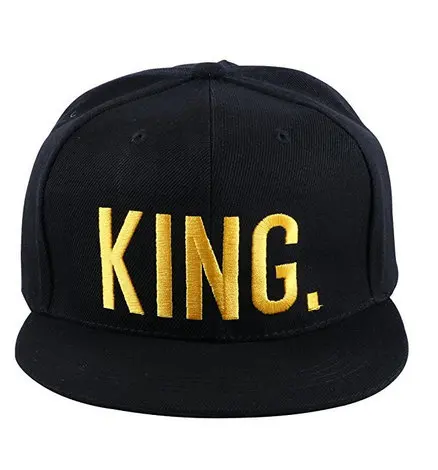 Бесплатная доставка королевская королева золотые буквы вышивка Snapback шляпы