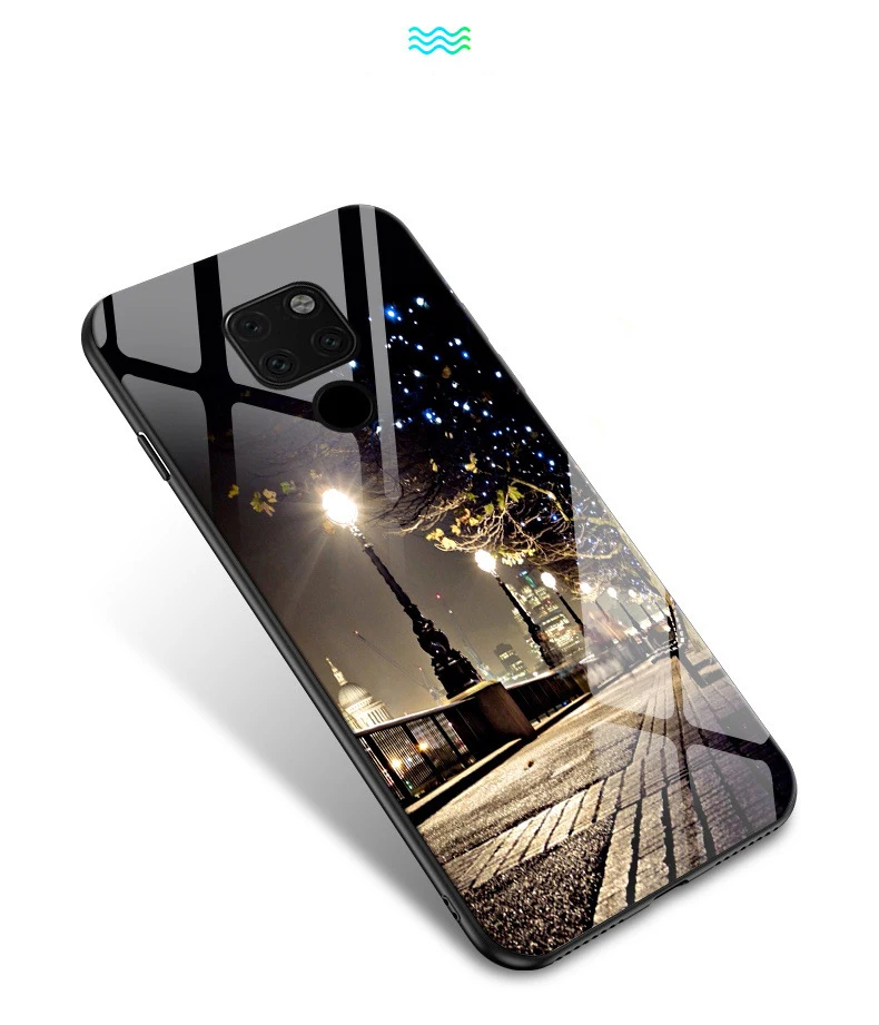 Световой закаленное Стекло чехол для huawei Коврики 20 P20 Lite рro 20Pro 20X Honor 8X макс 7X10 V10 Nova 3e 3 3i чехол Тигр чехол с картинкой из сериала Teen Wolf