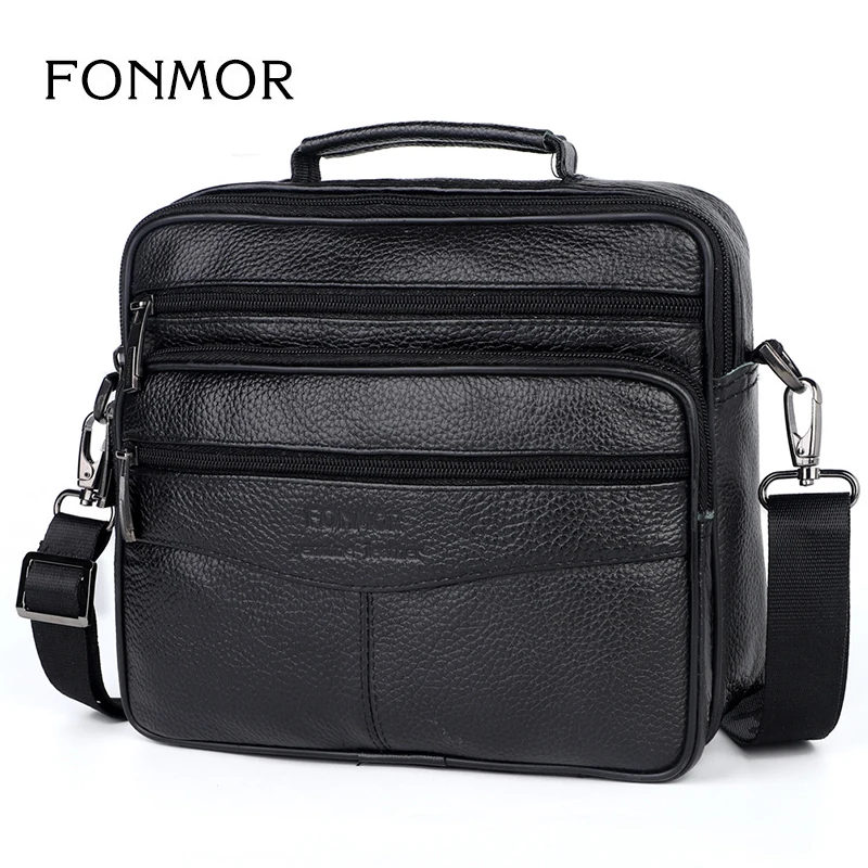 FONMOR деловой модный портфель из натуральной кожи для мужчин дорожная сумка