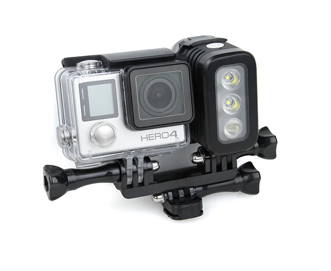 Водонепроницаемый Светодиодный прожектор для камеры Gopro Hero 8 7 6 5 4 3 Session SJCAM Xiaomi Yi