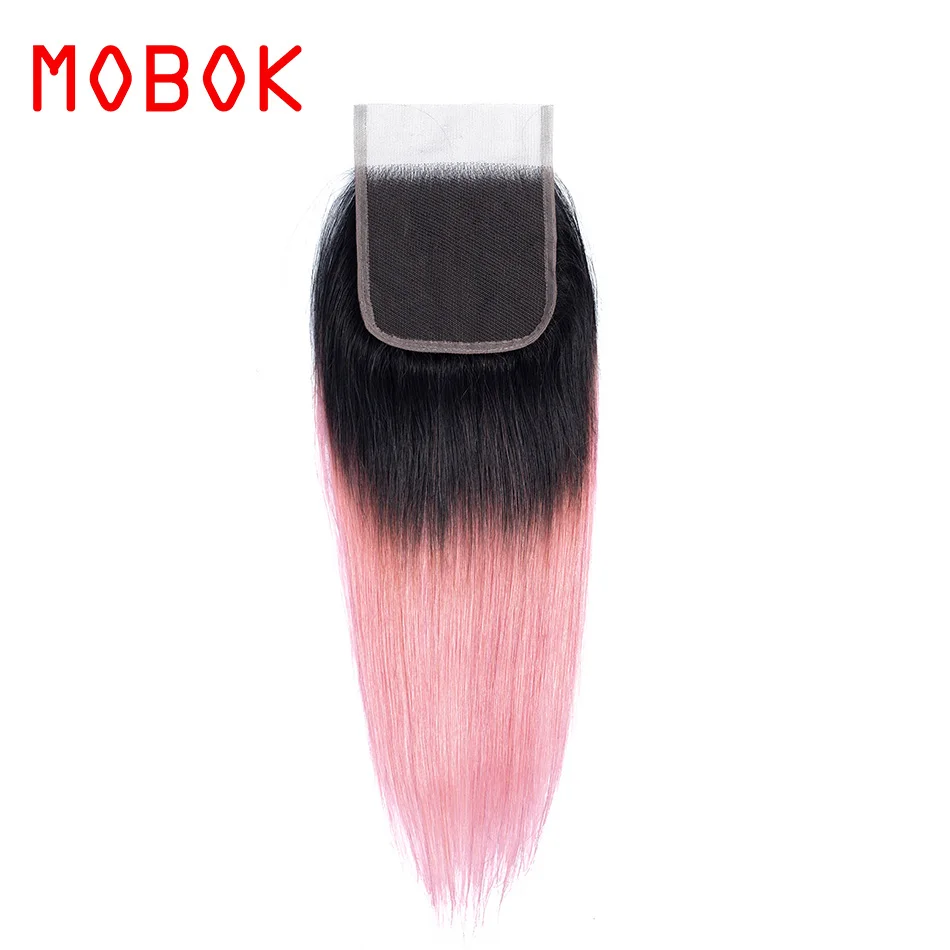 Бразильская прямая кружевная застежка moбок предварительно цветная не Реми 4*4 10 16