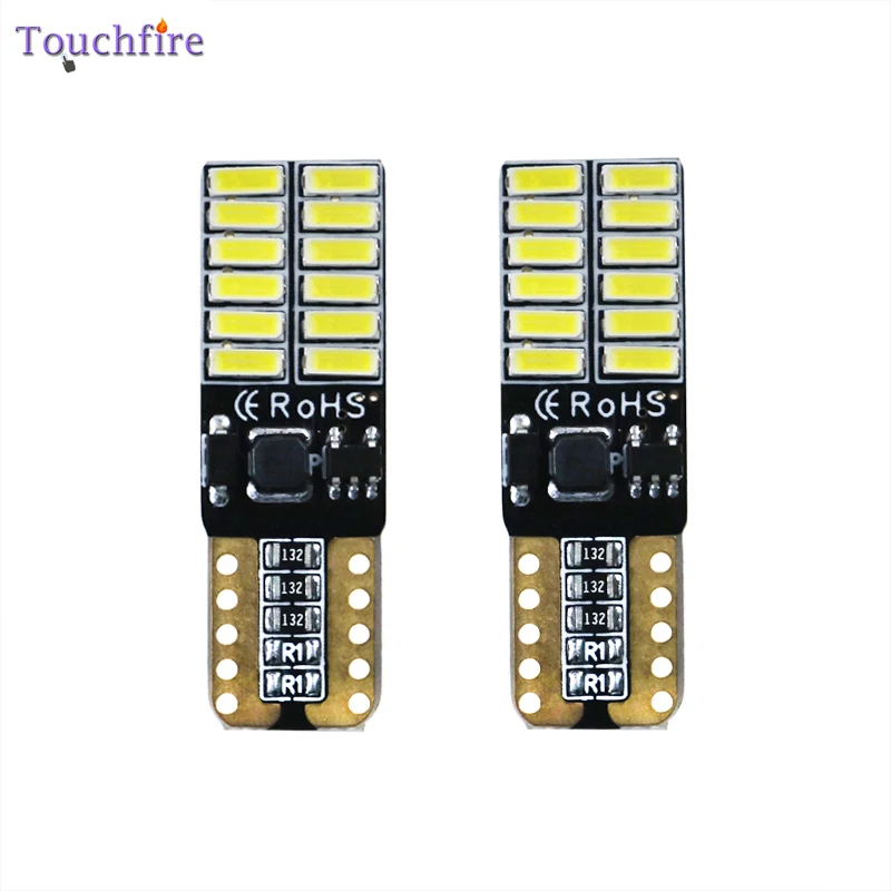 1000 шт. T10 W5W 4014 24SMD авто светодиодный автомобильные лампы для чтения просвет