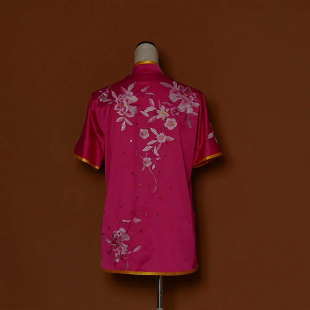 Wushu taichi одежда тайцзи changquan Униформа боевых искусств соревнование вышитая kungfu