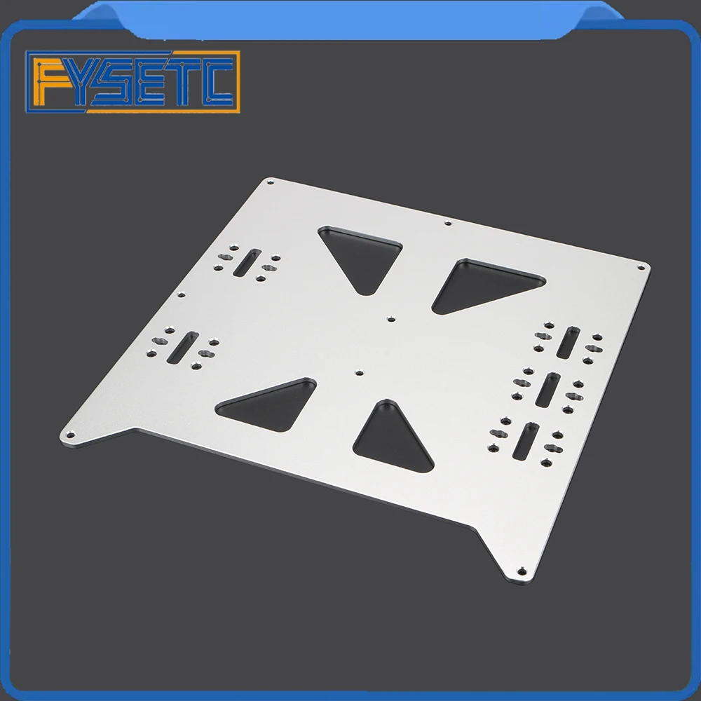 Алюминиевая анодированная пластина Y Carriage Upgrade V2 Prusa i3 Hot Bed Support Plate для DIY 3D