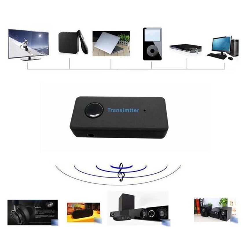 Bluetooth 3 0 5 мм стерео аудио кабель музыкальный передатчик адаптер для ТВ ПК